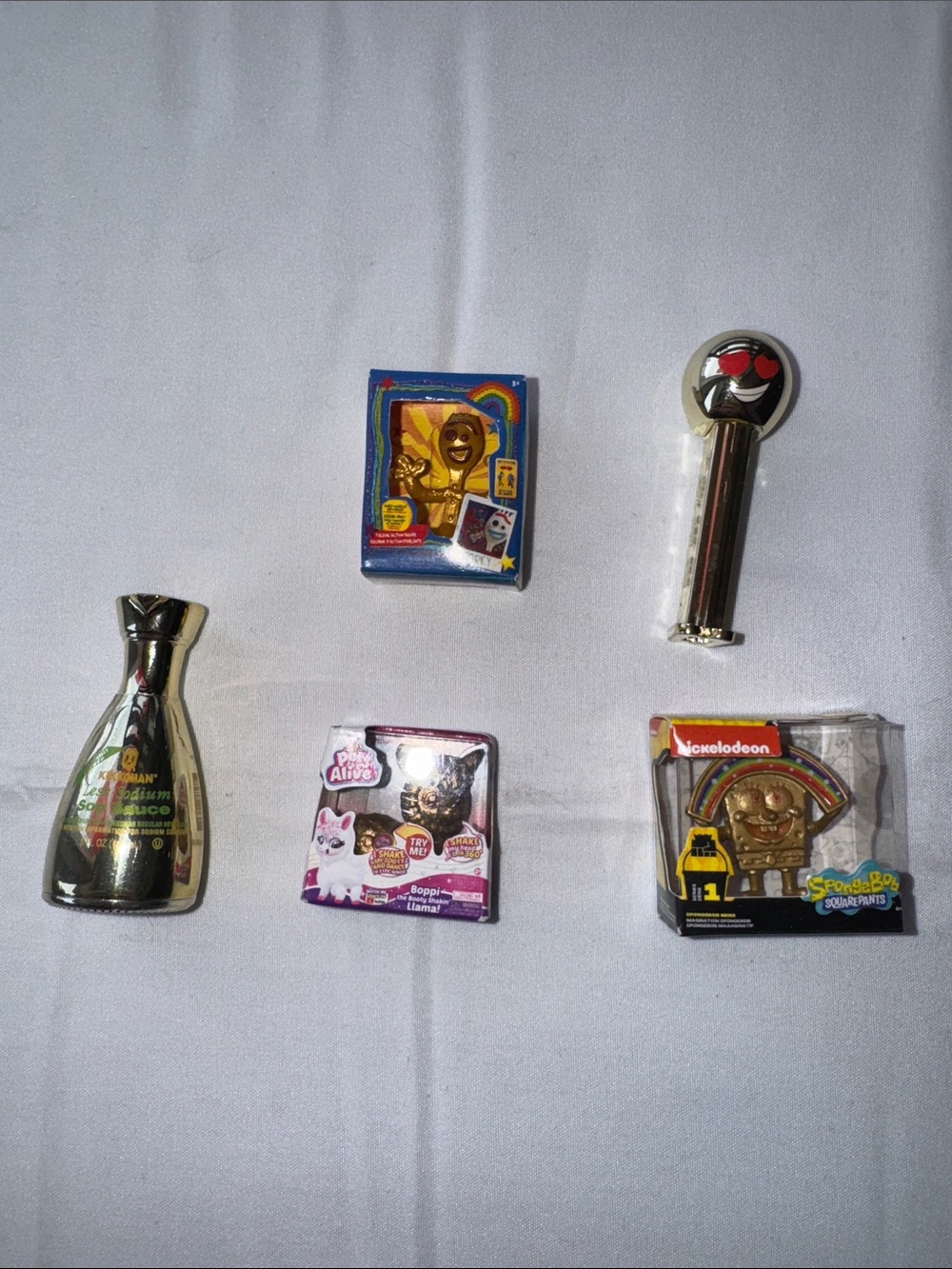 Mini Brands Gold lot Pez Forky SpongeBob